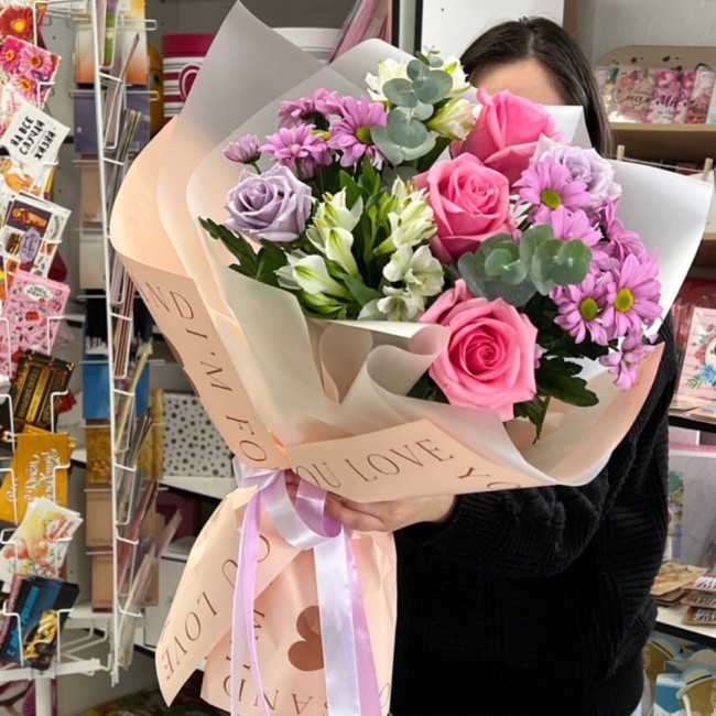 Букет цветов "С тобой"